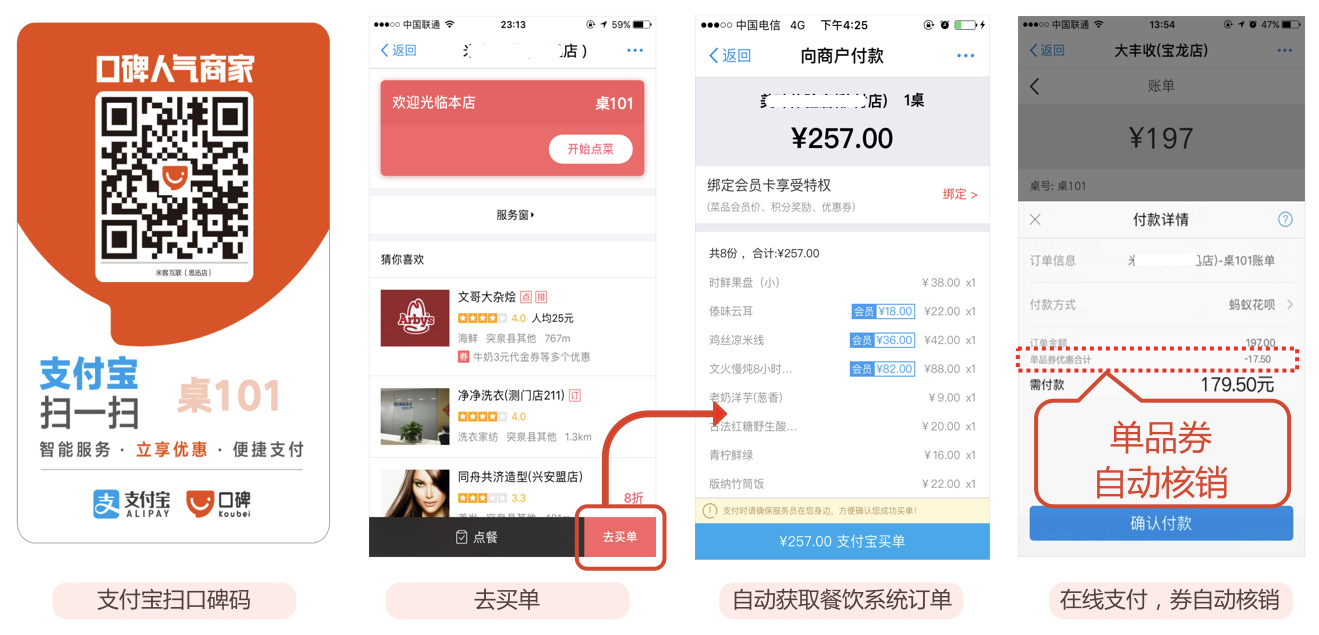口碑推史上最快買單服務(wù)對賬、支付、開發(fā)票、優(yōu)惠抵扣一步到位|餐飲界