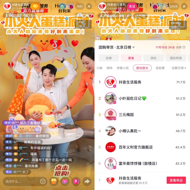 好利來(lái)X小火人IP聯(lián)名蛋糕抖音團(tuán)購(gòu)7天銷售超600萬(wàn)元，解鎖IP營(yíng)銷新路徑|餐飲界